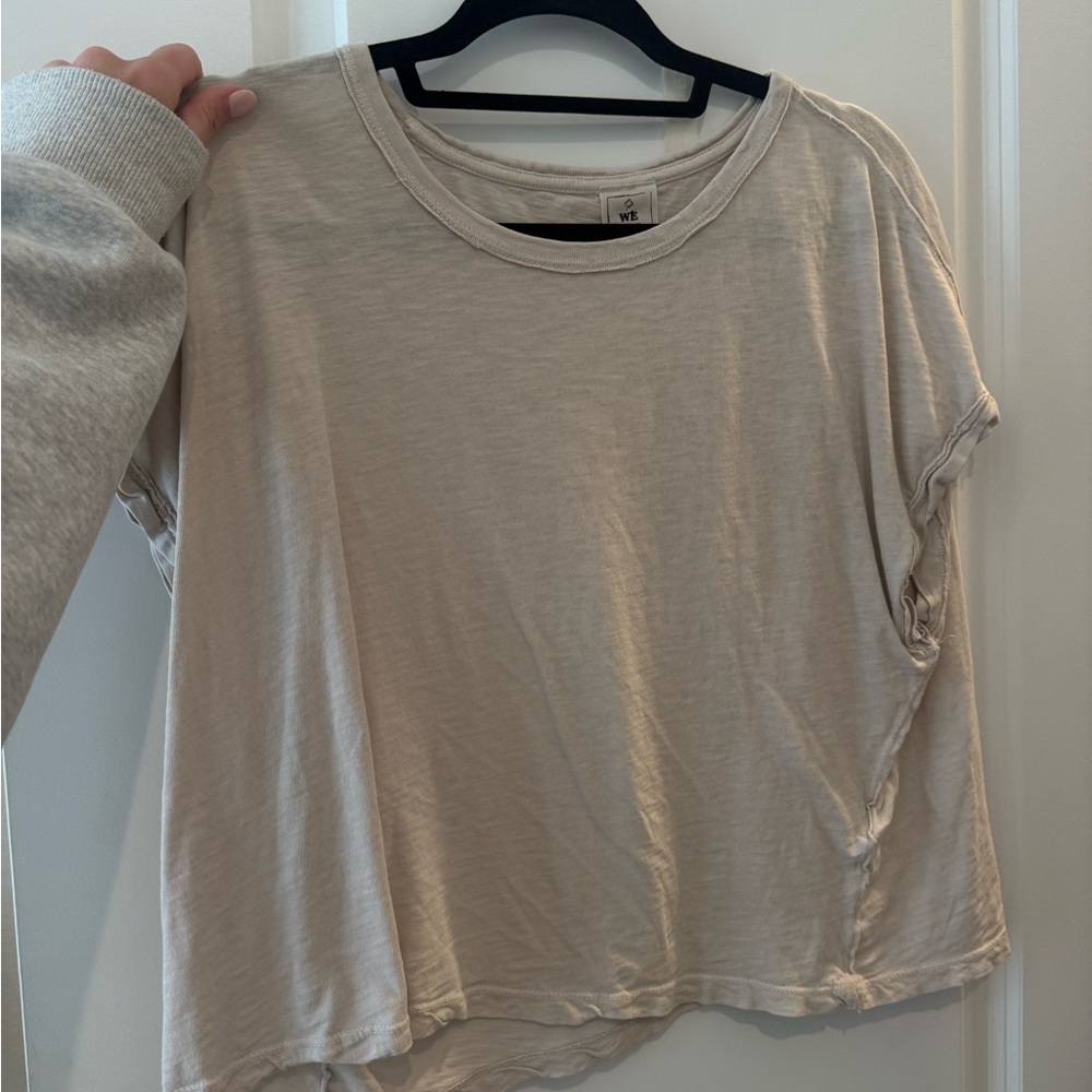FP Movement by Free People Cream Short Sleeve Tee